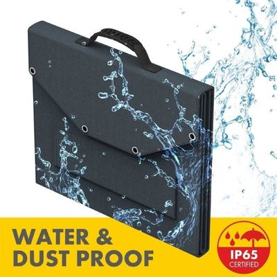 Tas Tangan Pengisi Daya Surya Lipat Dengan Port USB Buka Ukuran 3570*550*28mm