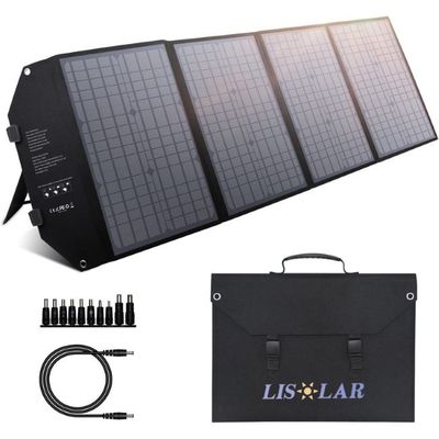 Waterproof Solar Folding Bag Ringan 100W Portable Solar Panel Kit