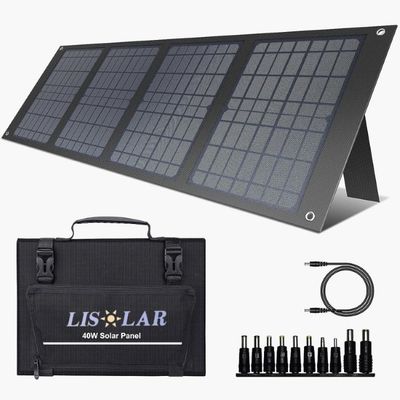 40W Portable Solar Panel Handbag Untuk Camping Self Driving Perjalanan Trekking