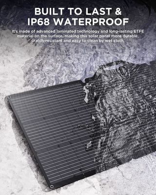 200W Portable Solar Panel Charger Untuk RV Camping Yacht Golf Cart IP68 Waterproof