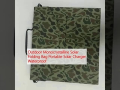 Outdoor Monocrystalline Solar Folding Bag Portable Solar Charger Waterproof